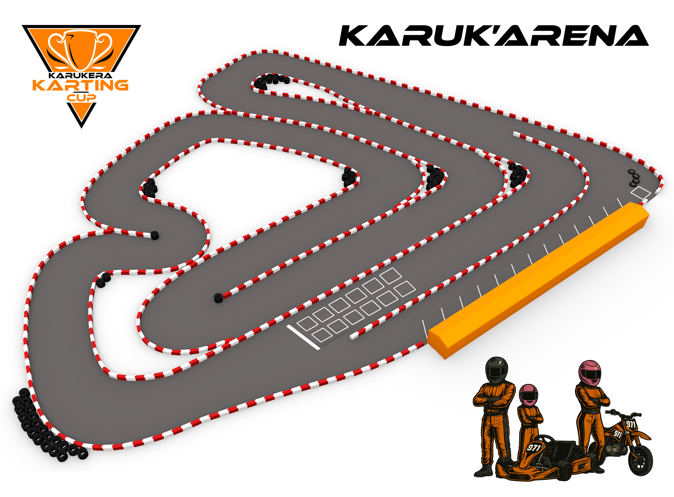 Tracé du circuit Karuk'Arena